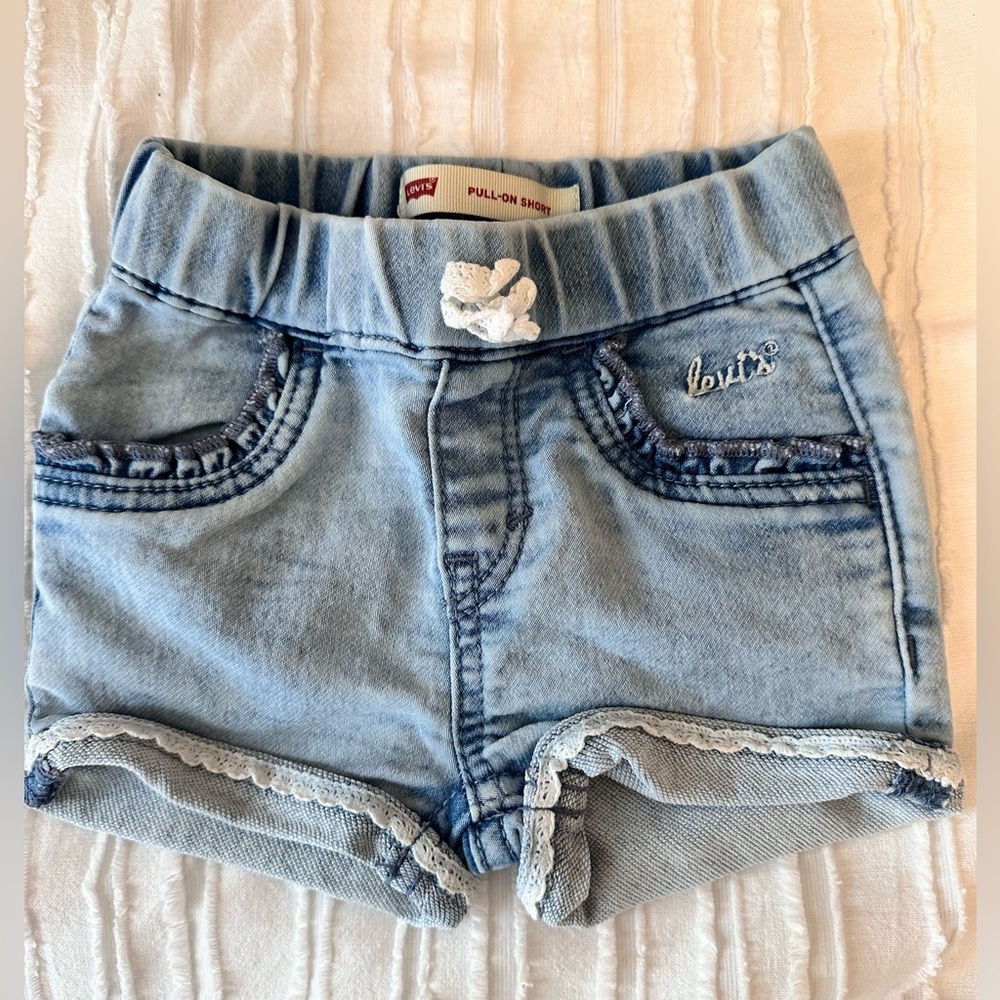 Levi's Baby Blue Denim Shorts